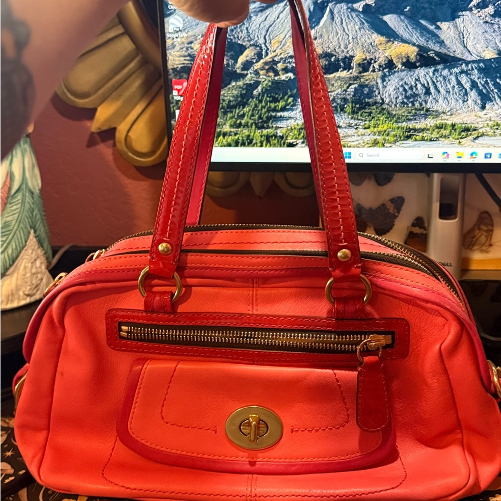 Coach Vibrant Pink Shoulder Bag